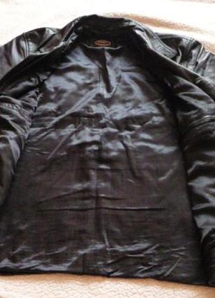 Большая утеплённая кожаная мужская куртка honey. франция. лот 6173 фото
