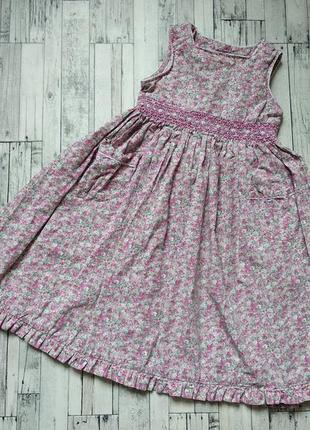 Платье на девочку с цветами розочки marks&spencer
