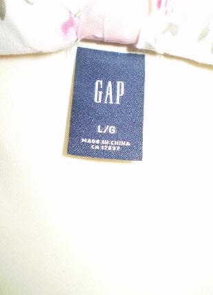 Нежная шелковая блуза gap, р. l 48 летняя короткий рукав3 фото