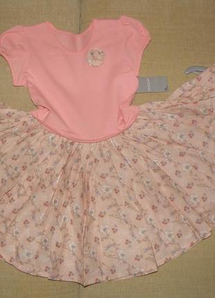 Летнее хлопковое платье matalan, 2-3 года 2