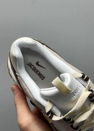 Женские кроссовки nike humara lx jacquemus beige 36-37-38-399 фото