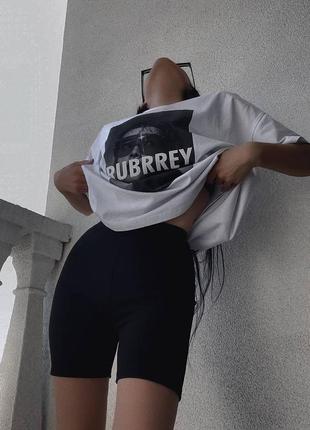 Костюм с футболкой oversize и велосипедками «rubrrey»7 фото