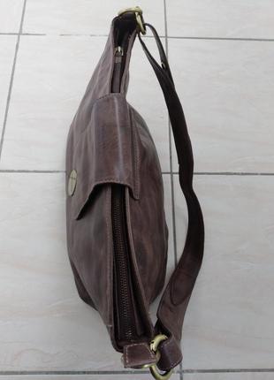 Шикарная кожаная сумка chiemsee tnc lederwaren gmbh.4 фото