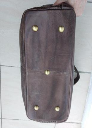 Шикарная кожаная сумка chiemsee tnc lederwaren gmbh.9 фото