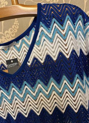 Очень красивое и стильное пляжное платье-туника.