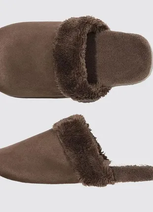 Теплые домашние  тапочки капцi uniqlo  размер l