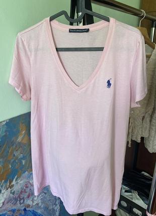 Ralph lauren футболка рожева3 фото