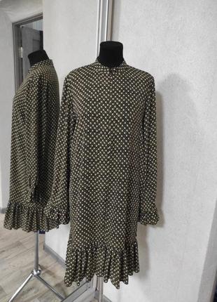 Сукня абстрактрний принт плаття maison scotch1 фото