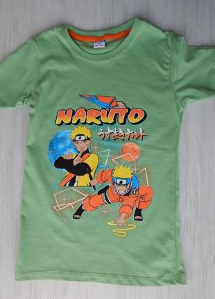 Салатовая футболка naruto. турция.