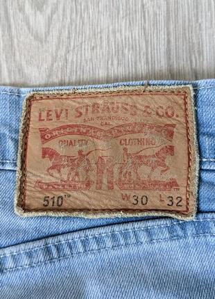 Чоловічі джинси levis 510 w30-l325 фото