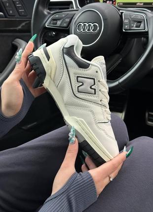 Женские кроссовки new balance 550 white black нью баланс 550
