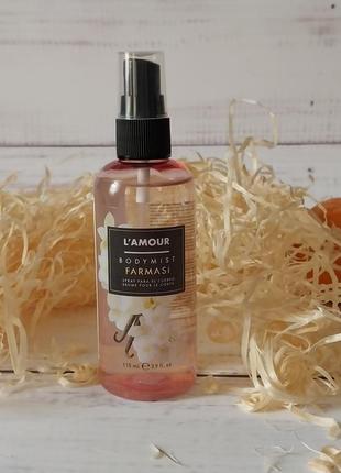 Парфюмированный спрей мист для тела lamour farmasi, 115ml