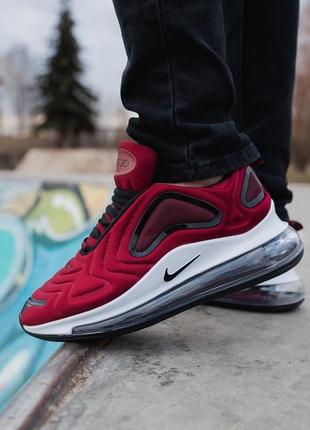 Nike air max 720 bordo чоловічі кросівки приємного бордового кольору!2 фото