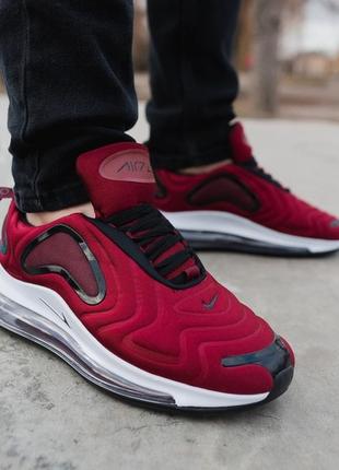 Nike air max 720 bordo чоловічі кросівки приємного бордового кольору!3 фото