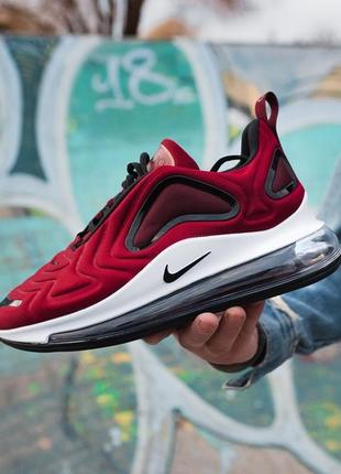 Nike air max 720 bordo чоловічі кросівки приємного бордового кольору!4 фото