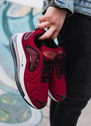 Nike air max 720 bordo мужские кроссовки приятного бордового цвета!5 фото