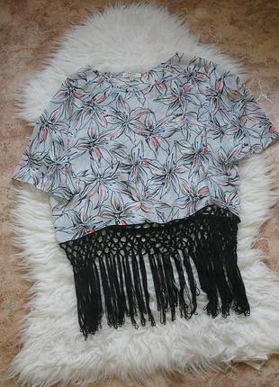 Блузка с бахромой внизу papaya weekend