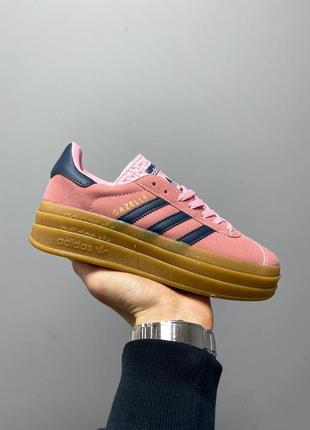 Женские кроссовки adidas gazelle bold pink 36-37-39-40