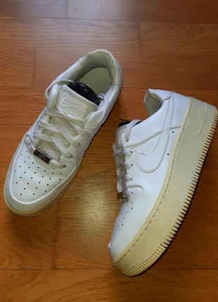 Кроссовки nike air force 1 sage кожаные ботинки dunk белые jordan