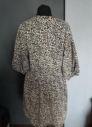 Блуза- туника леопардовый принт батал5 фото