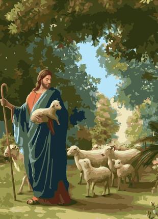 Картина по номерам пастырь божий 40х50см strateg