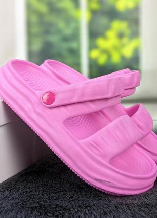 Сланці сандалії жіночі піна даго стиль рожеві 40964 фото