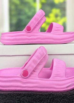 Сланці сандалії жіночі піна даго стиль рожеві 40967 фото