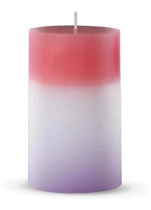 Восковая свеча "хамелеон" candled madic 7 color с led подсветакой розовая1 фото