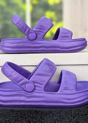 Сланці сандалії жіночі піна Даго стиль фіолетові 4096