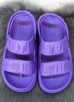 Сланцы сандалии женские пена даго стиль фиолетовые 40964 фото