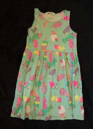 Коттоновое,летнее платье на девочку,фирма hm1 фото