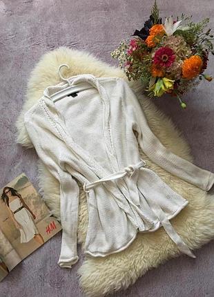 H&amp;m-кардиган-свитер с пояском)кольору айвори