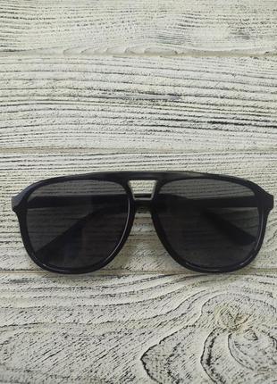 Женские солнцезащитные очки черные, большие  в пластиковой оправе ( без брендовые )6 фото