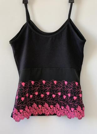 Білизняний топ з мереживом майка мереживна