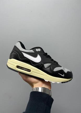 Мужские кроссовки nike air max 1 x patta black 41-42-43-44-45