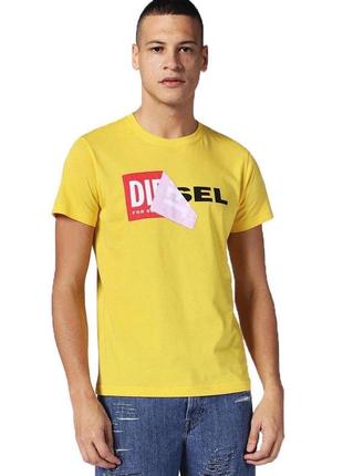 Diesel new coll t-diego желтая футболка