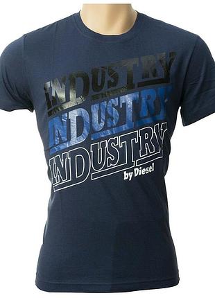 Diesel new coll industry синя футболка