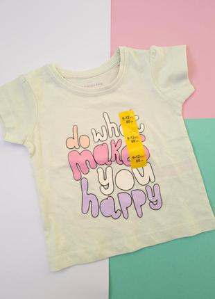 Футболка від primark 9-12 місяців (80 см)