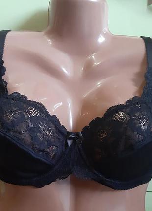 🍬. 75d. 75д. 34d. damella. бюстгальтер м'який. чорний. мереживний. харків
