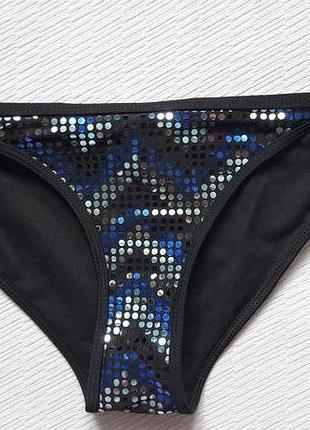Суперові пляжні трусики низ від купальника паєтки спереду censored