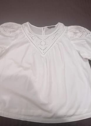 Шикарна блуза з мереживом marks & spencer1 фото