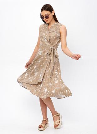 Літня сукня штапель клеш 42 - 50 розміри