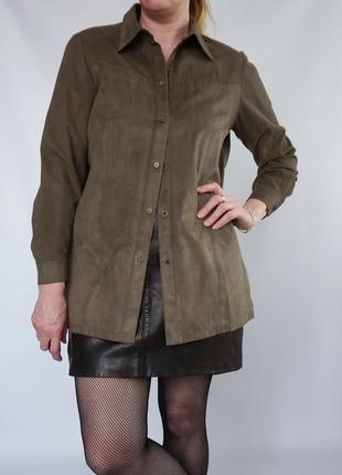 Сорочка замш 🖤 вінтаж велюр