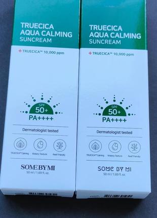 Солнцезащитный крем some by mi truecica aqua calming sun cream spf50pa 50мл2 фото