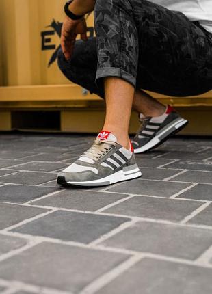 Женские замшевые кроссовки в сетку adidas zx rm 🆕 адидас6 фото