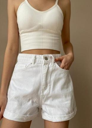Джинсові шорти білі