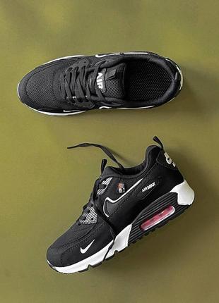 Мужские кроссовки nike air max 90 black white найк