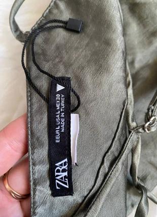 Трендовый топ с завязками на талии zara3 фото