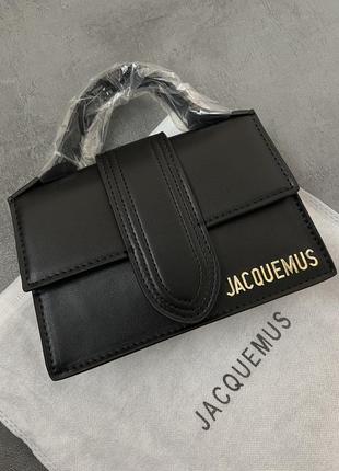 Невероятная сумка кроссбоди jacquemus le bambino dark black