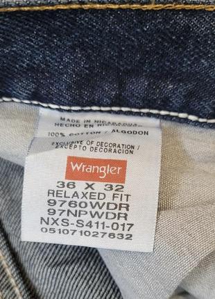 Джинсы wrangler 36/32 ( nicaragua , usa , vintage ) сост нового3 фото